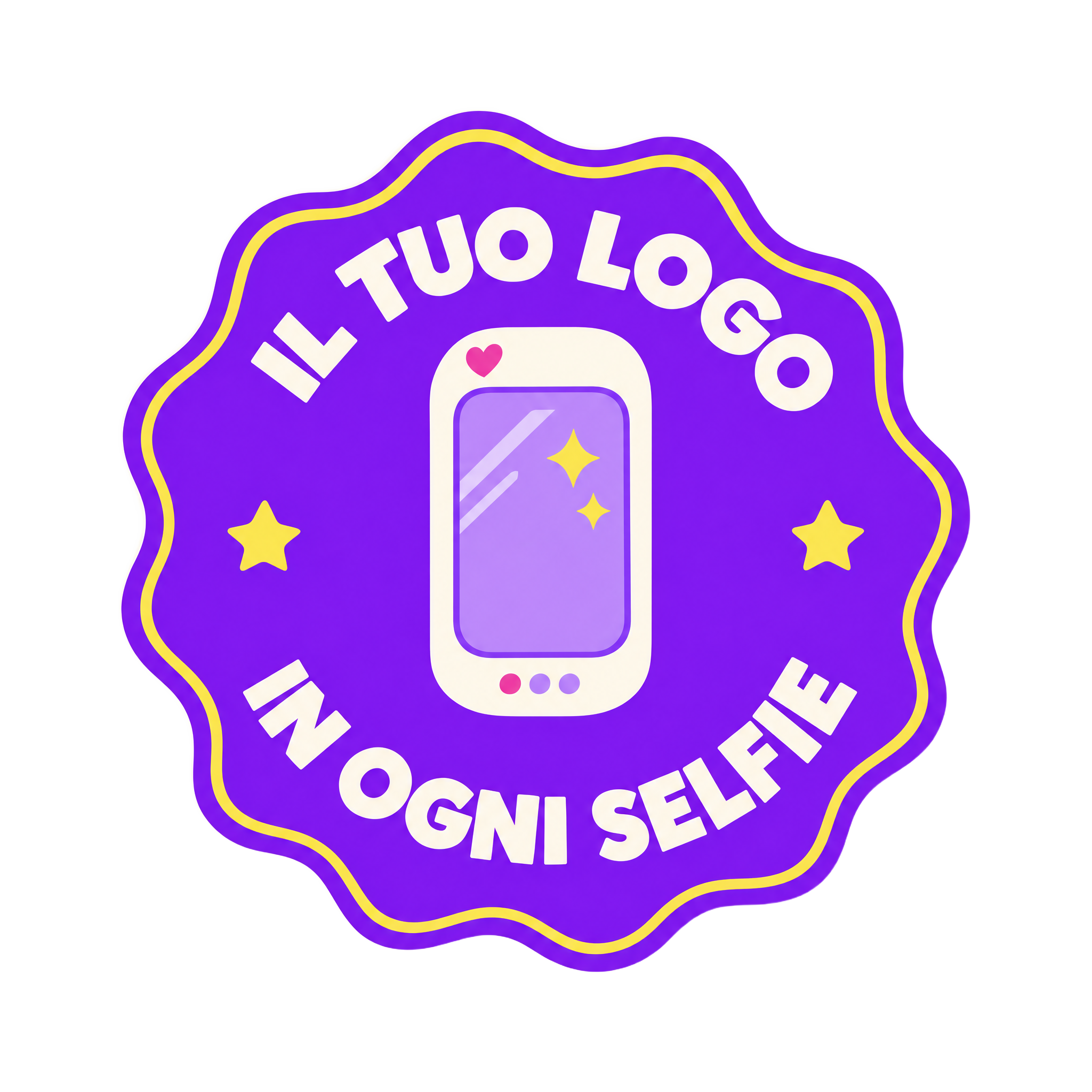 Il tuo logo in ogni selfie